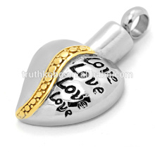 ashes to jewellery pendant in stainless steel love always in my heart new arrival hot selling dongguan factory